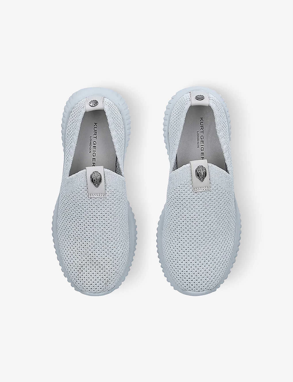 Kurt Geiger London Mini Lorna Embellished Knitted Trainers 7-9 Years 2 Kurt Geiger London Mini Lorna Embellished Knitted Trainers 7-9 Years - Image 2