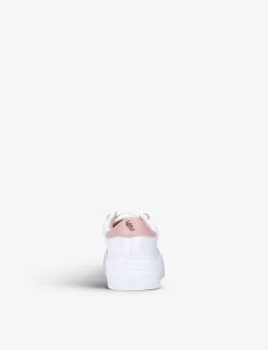 Kurt Geiger London Mini Liviah Embellished Leather Trainers 6-7 Years -Kid Couture R03918345 WHITE ALT03