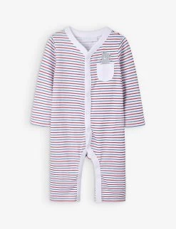 London Bear Graphic-print Organic-cotton Babygrow 0-24 Months