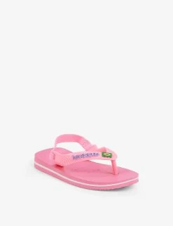Havaianas Baby Brasil Rubber Flip Flops 2-4 Years -Kid Couture R03926292 PINK ALT02