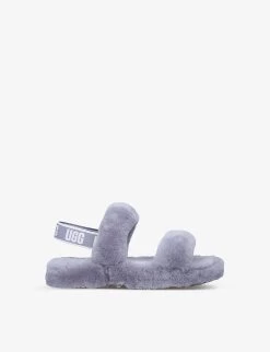Ugg Oh Yeah Strappy Sheepskin Slides 6-10 Years