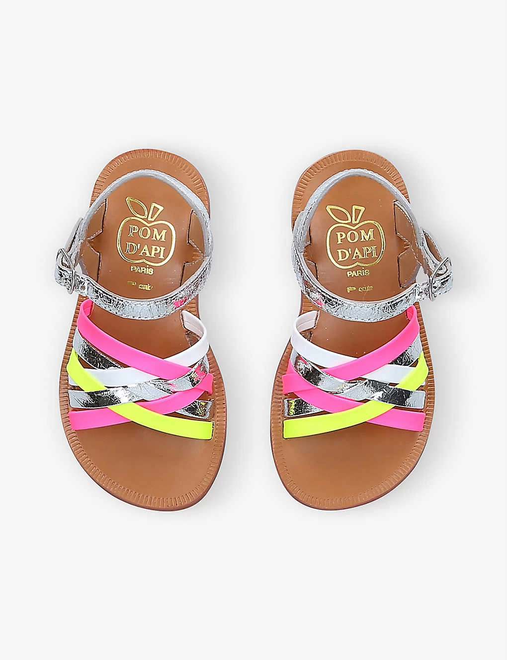 Pom D'Api Plagette Lux Open-toe Leather Sandals 3-5 Years 2 Pom D'Api Plagette Lux Open-toe Leather Sandals 3-5 Years - Image 2