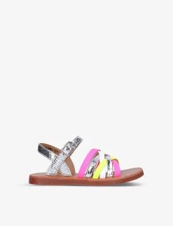 Pom D'Api Plagette Lux Open-toe Leather Sandals 3-5 Years