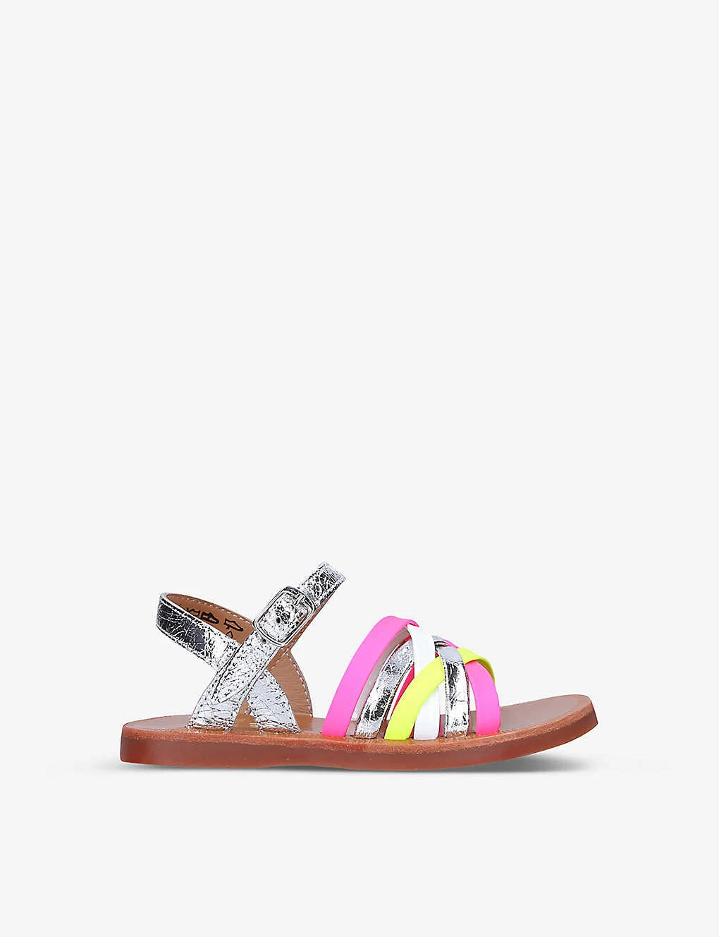 Pom D'Api Plagette Lux Open-toe Leather Sandals 3-5 Years 1 Pom D'Api Plagette Lux Open-toe Leather Sandals 3-5 Years