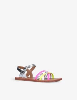 Pom D'Api Plagette Patent-leather Sandal 9-10 Years -Kid Couture R03928134 MULTOTHER ALT02