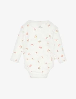 Floral-print Organic-cotton Babygrow 3-6 Months