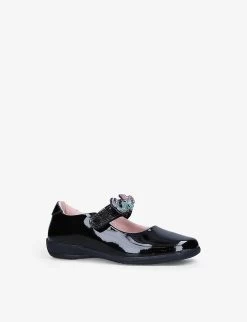 Ariel Mermaid-embellished Patent Leather School Shoes 3-9 Years -Kid Couture R03940082 BLACK ALT02