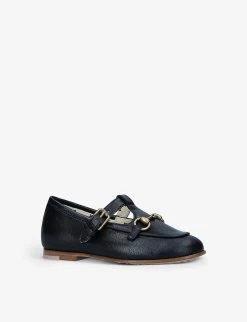 Gucci Horsebit-detail Leather Loafers 1-4 Years -Kid Couture R03942275 BLACK ALT02