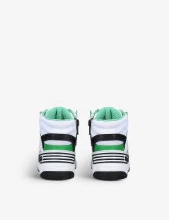 Gucci Basket High-top Faux-leather Trainers 4-9 Years 8 Gucci Basket High-top Faux-leather Trainers 4-9 Years -Kid Couture R03942284 BLACK ALT03