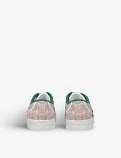 Gucci New Tennis Logo-print Canvas Trainers 4-8 Years -Kid Couture R03942286 BEIGECOMB ALT03