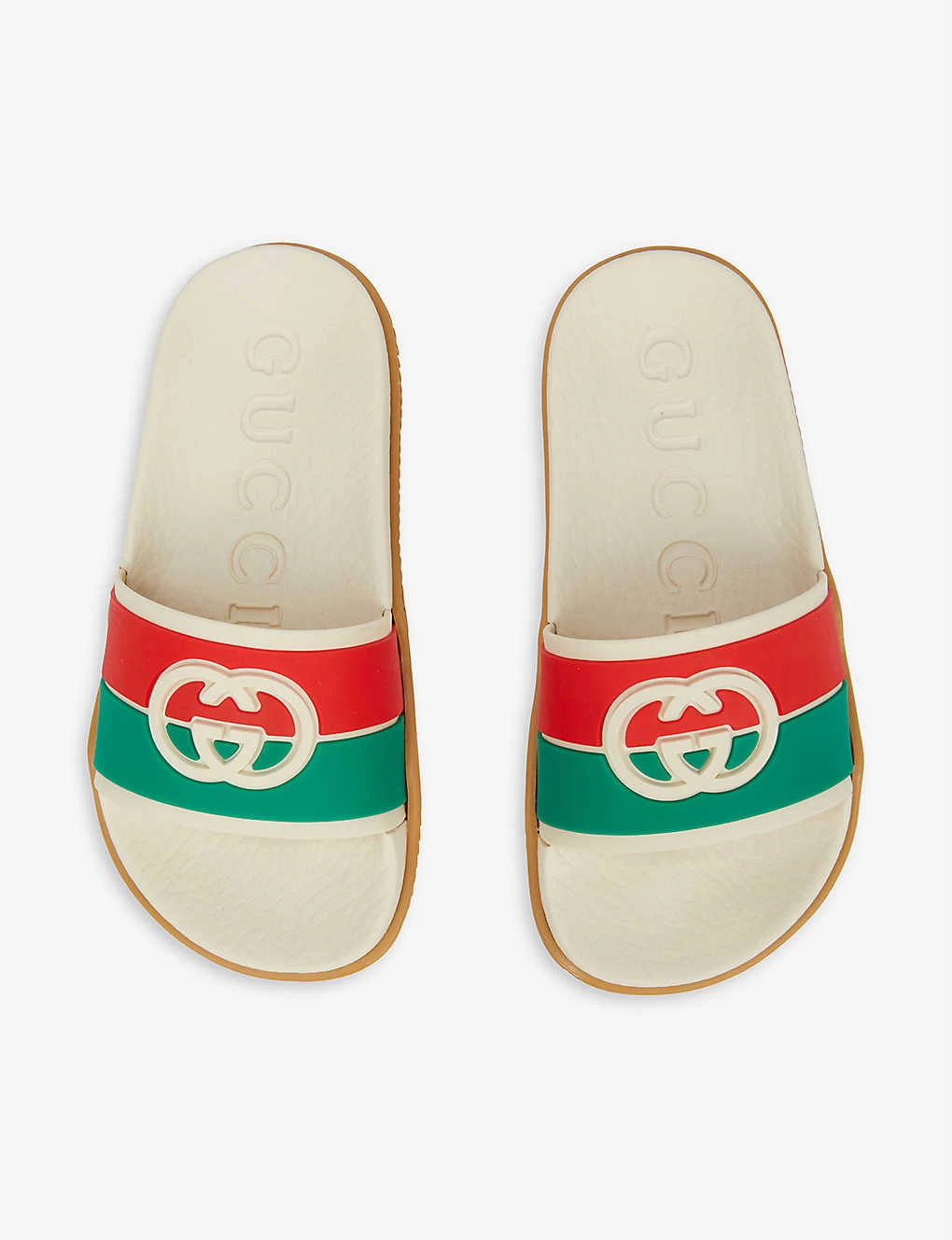 Gucci Agrado Web-print Rubber Sliders 4-8 Years 2 Gucci Agrado Web-print Rubber Sliders 4-8 Years - Image 2