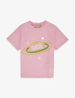 Gucci Space Logo-print Cotton-jersey T-shirt 6-36 Months