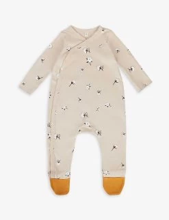 Cotton Field Graphic-print Organic-cotton Babygrow 0-12 Months