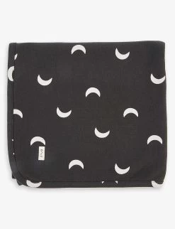 Graphic-print Organic-cotton Reversible Blanket