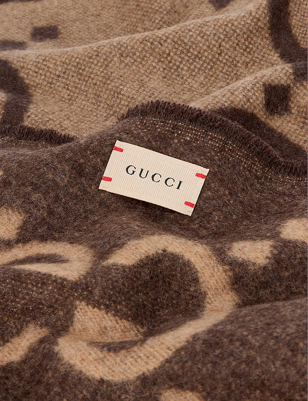 Gucci Logo-intarsia Cashmere Baby Blanket 70cm 2 Gucci Logo-intarsia Cashmere Baby Blanket 70cm - Image 2