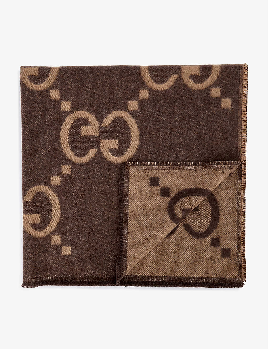 Gucci Logo-intarsia Cashmere Baby Blanket 70cm 1 Gucci Logo-intarsia Cashmere Baby Blanket 70cm