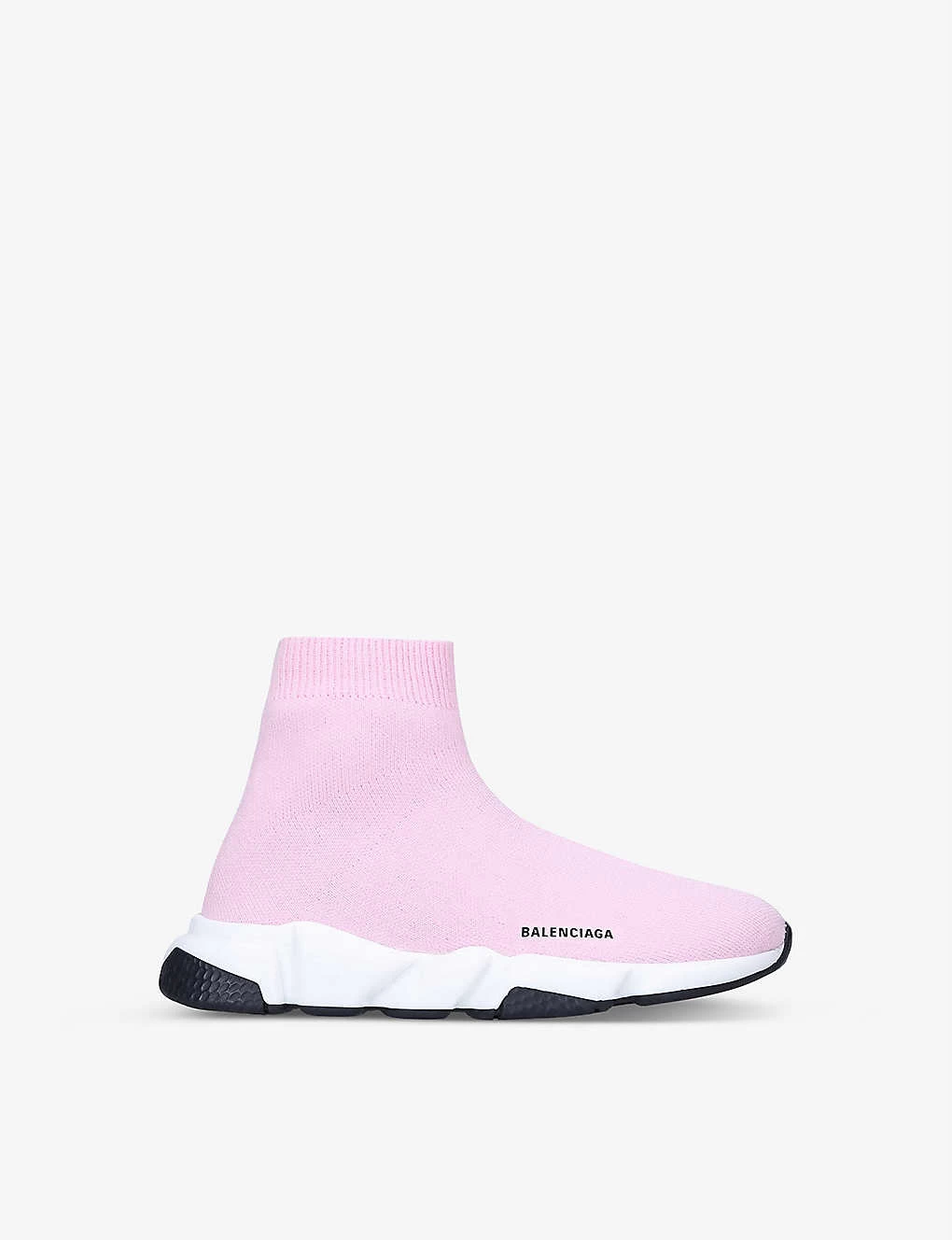 Balenciaga Speed Logo-print Stretch-knit Mid-top Trainers 4-7 Years 1 Balenciaga Speed Logo-print Stretch-knit Mid-top Trainers 4-7 Years