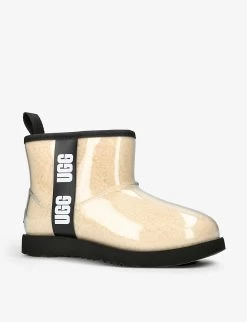 Ugg Classic Clear Mini II PVC And Shearling Boots 6-10 Years -Kid Couture R03955875 BEIGECOMB ALT02