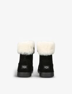 Ugg Jorie II Suede And Sheepskin Boots 2-7 Years -Kid Couture R03955887 BLACK ALT03