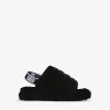 Ugg Fluff Yeah Logo-strap Sheepskin Sandals 7-9 Years