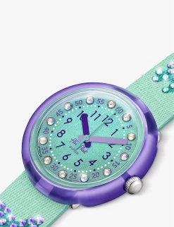 Flik Flak Sparkling Recycled Plastic-blend Watch -Kid Couture R03960358 GREEN ALT02