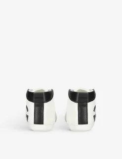 Dolce & Gabbana DG-logo Leather Trainers 4-6 Months -Kid Couture R03961390 WHITEBLK ALT03