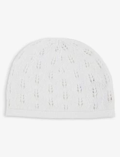 Pointelle Cotton-knit Hat 0-12 Months