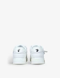 Out Of Office Logo-embroidered Leather Low-top Trainers 4-8 Years 8 Out Of Office Logo-embroidered Leather Low-top Trainers 4-8 Years -Kid Couture R03966760 WHITE ALT03