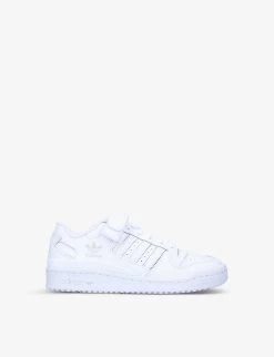 ADIDAS Forum Low-top Leather Trainers 9-10 Years
