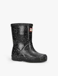 Hunter Original Kids First Classic Rubber Wellington Boots 2-6 Years 6 Hunter Original Kids First Classic Rubber Wellington Boots 2-6 Years -Kid Couture R03983229 BLACK ALT02