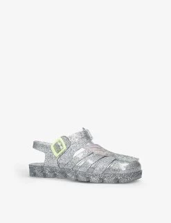 Sophia Webster Butterfly-embellished PVC Sandals 1-7 Years -Kid Couture R03985044 SILVER ALT02