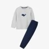 Whale-embroidered Cotton-jersey Two-piece Set 0-18 Months