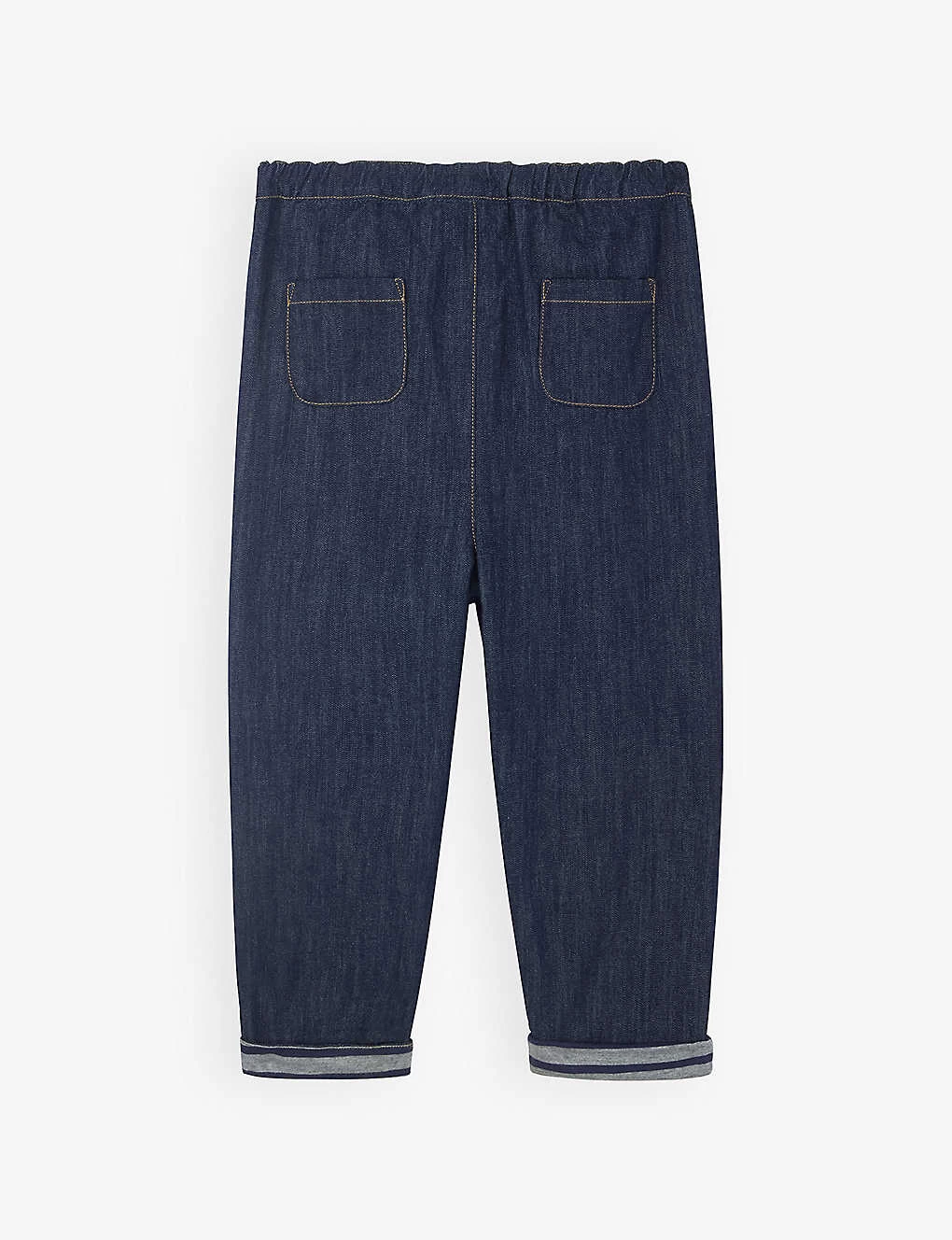 Jersey-lined Chambray Jeans 0-18 Months 2 Jersey-lined Chambray Jeans 0-18 Months - Image 2