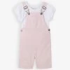 Striped Cotton Dungarees And T-shirt Set 18 Months - 4 Years