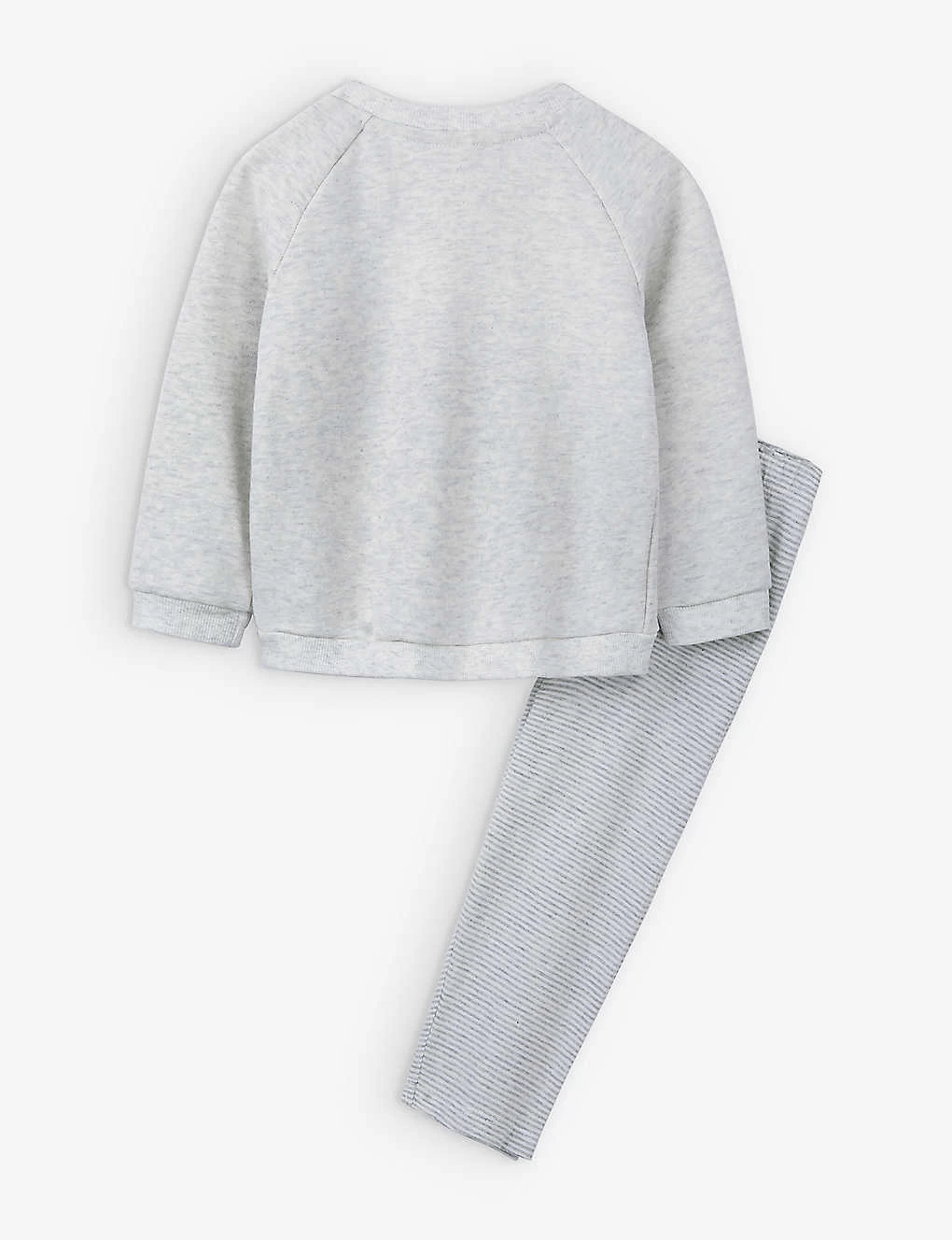 Animal-embroidered Cotton Sweatshirt And Trousers Two-piece Set 0-24 Months 2 Animal-embroidered Cotton Sweatshirt And Trousers Two-piece Set 0-24 Months - Image 2