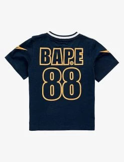 Ape Face Football Cotton-blend T-shirt 4-9 Years -Kid Couture R03997113 NAVY ALT02