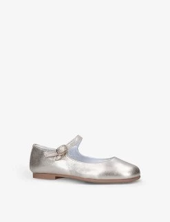 Avery Gold-tone Leather Shoes 4-7 Years -Kid Couture R03997290 GOLD ALT02