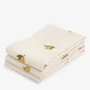 Blossom-print Muslin Cloths Pack Of Three