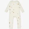 Lemon-print Organic-cotton Jersey Romper 9-18 Months