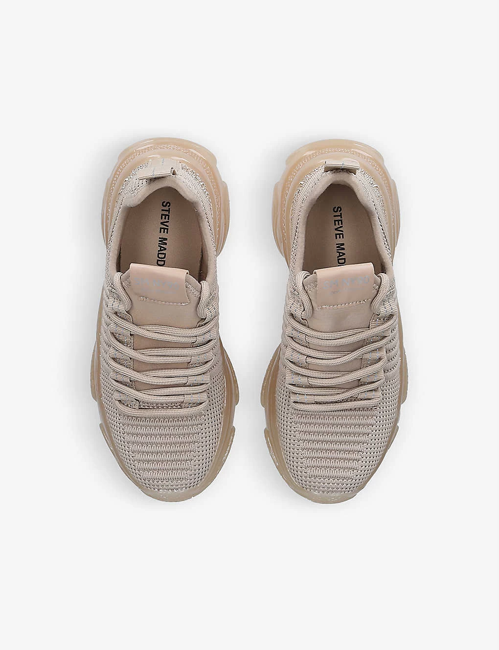 Steve Madden Maxima J Rhinestone-embellished Textile Trainers 2 Steve Madden Maxima J Rhinestone-embellished Textile Trainers - Image 2