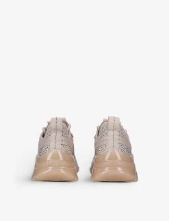 Steve Madden Maxima J Rhinestone-embellished Textile Trainers 7 Steve Madden Maxima J Rhinestone-embellished Textile Trainers -Kid Couture R04001270 BRONZE ALT03