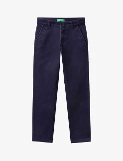 Benetton Slim-fit Stretch-cotton Chinos 6-14 Years