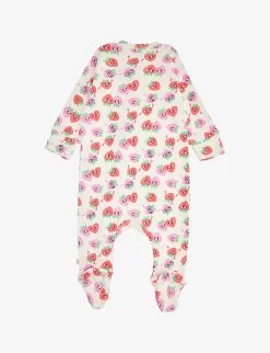 Graphi-print Two-piece Organic Cotton Set 0-12 Months 5 Graphi-print Two-piece Organic Cotton Set 0-12 Months -Kid Couture R04008184 STRAWBERRY ALT02