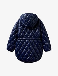 Benetton Quilted Rain-proof Shell Jacket 6-14 Years -Kid Couture R04008185 NAVYBLUE ALT02