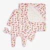 Graphic-print Four-piece Organic Cotton Set 0-12 Months