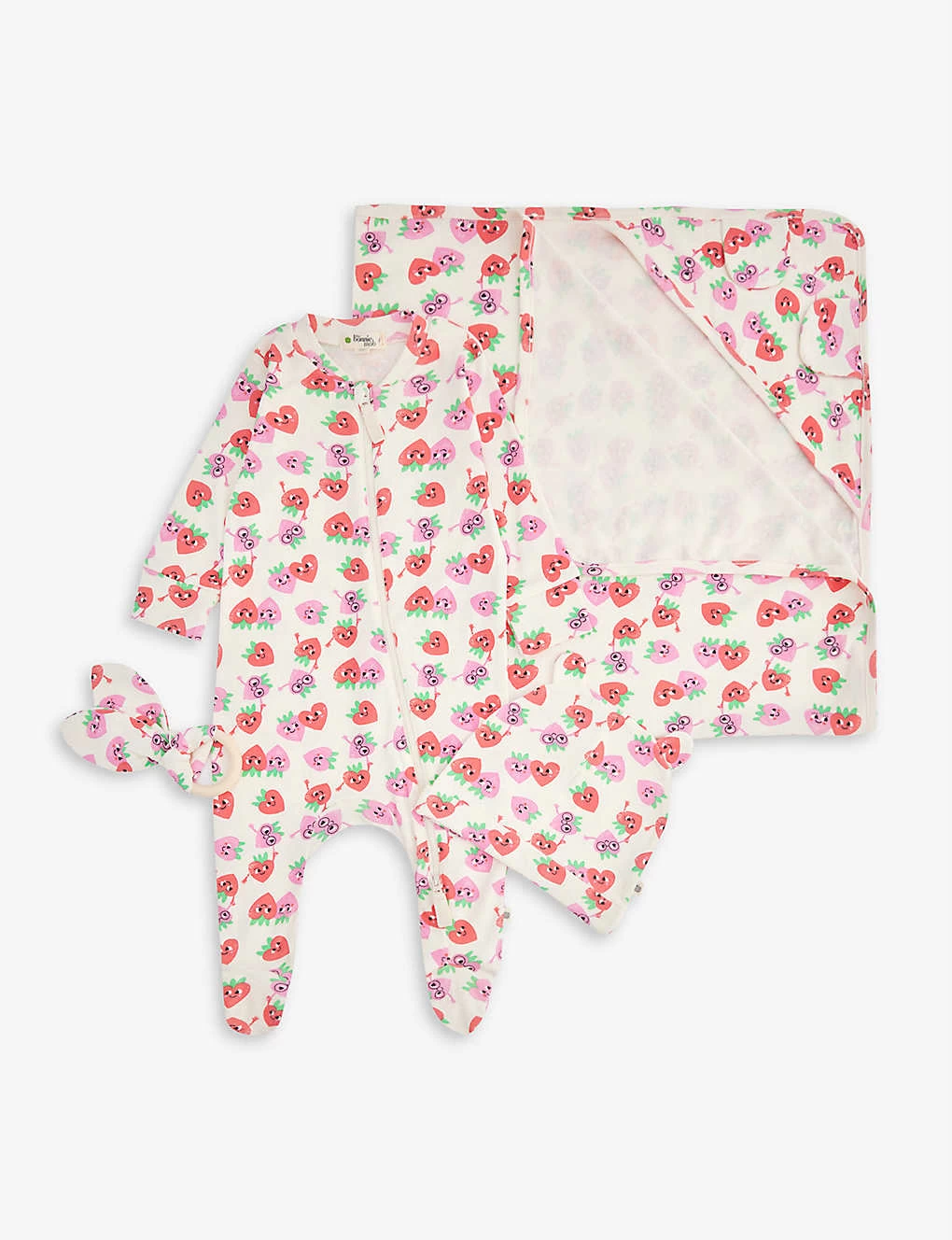 Graphic-print Four-piece Organic Cotton Set 0-12 Months 1 Graphic-print Four-piece Organic Cotton Set 0-12 Months
