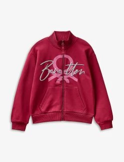 Benetton Logo-print Cotton Sweatshirt 6-14 Years