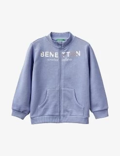 Benetton Logo Graphic-print Cotton Jacket 1-6 Years