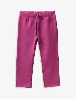 Benetton Logo-embroidered Organic-cotton Jogging Bottoms 1-6 Years
