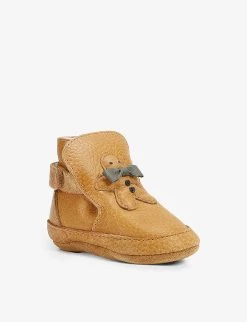 Aggas Gingerbread Leather Boots 0 Months - 2 Years -Kid Couture R04009137 BROWN ALT02